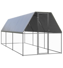 Lauko narvas viščiukams, 2x6x2m, galvanizuotas plienas