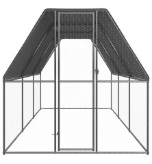 Lauko narvas viščiukams, 2x6x2m, galvanizuotas plienas