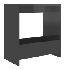 Šoninis staliukas, pilkos spalvos, 50x26x50cm, MDP, blizgus