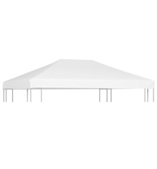 Viršutinis pavėsinės uždangalas, baltos spalvos, 4x3m, 270 g/m²