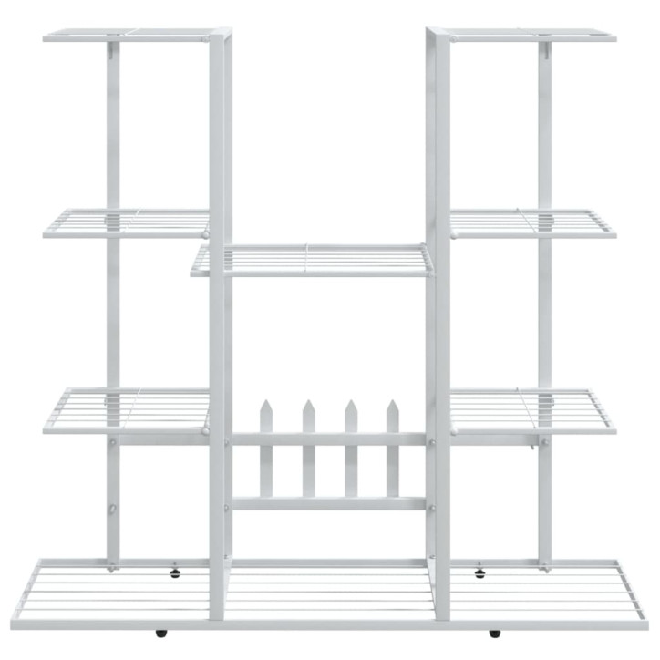 Gėlių stovas, baltos spalvos, 94,5x25x89cm, geležis