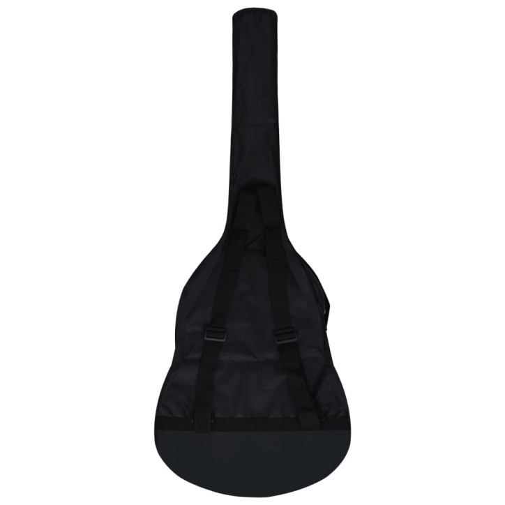 Gitaros dėklas 4/4 dydžio gitarai, juodas, 100x37 cm, audinys