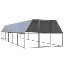 Lauko narvas viščiukams, 3x12x2m, galvanizuotas plienas