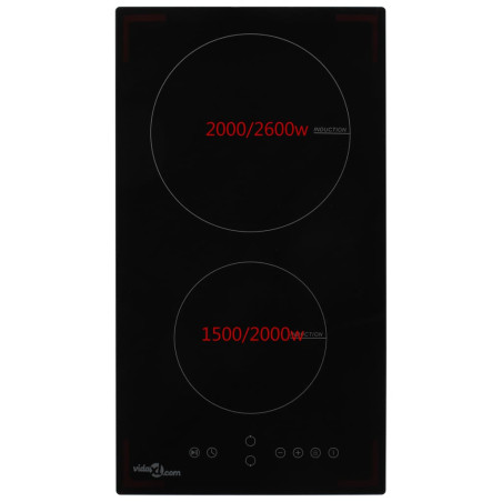 Indukcinė kaitlentė su 2 kaitvietėmis, stiklas, 3500W