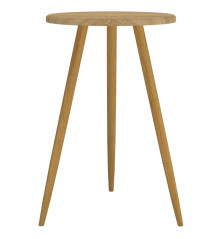 Bistro staliukas, šviesiai rudas, 50x76cm, MDF ir geležis