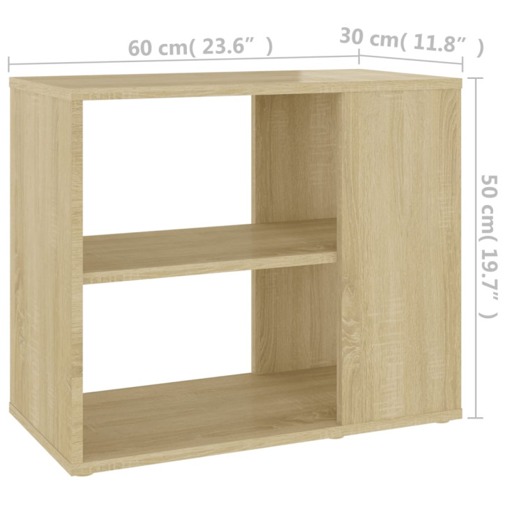 Šoninė spintelė, sonoma ąžuolo spalvos, 60x30x50cm, MDP