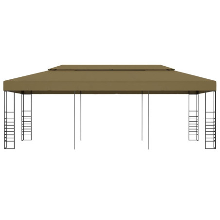 Pavėsinė-palapinė, taupe spalvos, 6x3x2,7m, 180g/m²