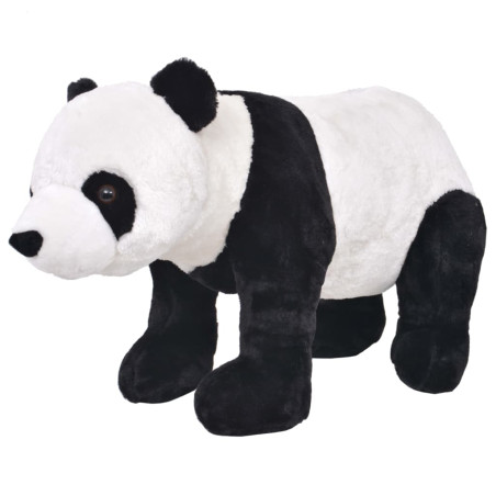 Stovintis pliušinis žaislas panda, baltos ir juodos sp., XXL