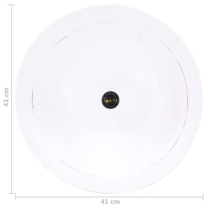 Pakabinamas šviestuvas, baltas, 41cm, 25W, apskritas, E27