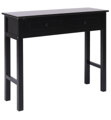 Konsolinis staliukas, juodos spalvos, 90x30x77 cm, mediena