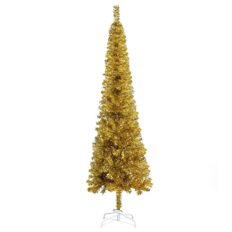 Siauria Kalėdų eglutė, auksinės spalvos, 210cm