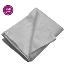 Tentas, pilkos spalvos, 4x4m, 260g/m², HDPE