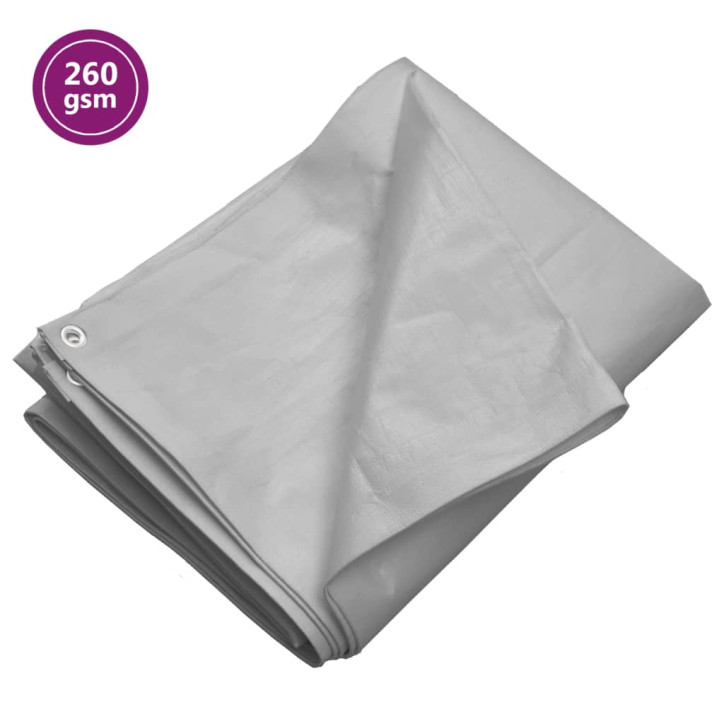 Tentas, pilkos spalvos, 3x3m, 260g/m², HDPE