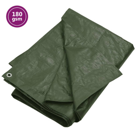 Tentas, žalios spalvos, 4x6m, 180g/m², HDPE