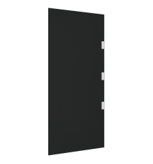 Šoninė sienelė stogeliui durims, juoda, 50x100cm, stiklas