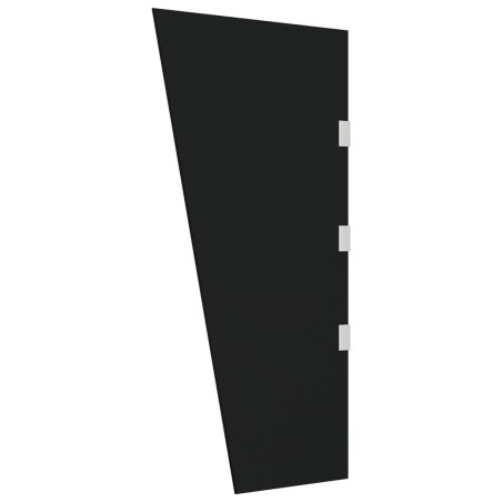 Šoninė sienelė stogeliui durims, juoda, 50x100cm, stiklas