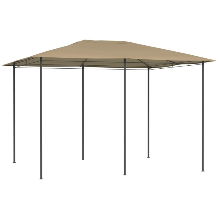 Pavėsinė, taupe spalvos, 3x4x2,6m, 160g/m²