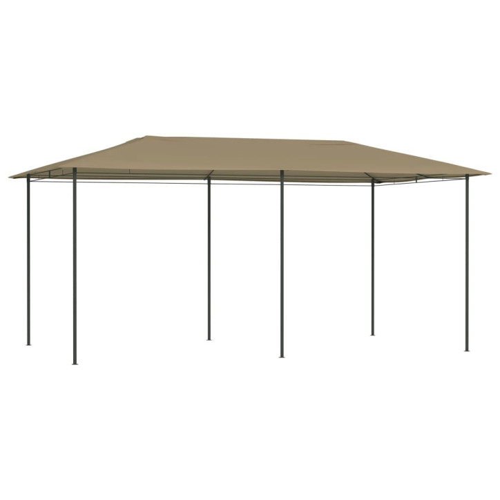 Pavėsinė, taupe spalvos, 3x6x2,6m, 160g/m²