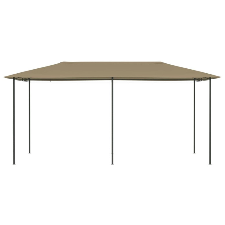 Pavėsinė, taupe spalvos, 3x6x2,6m, 160g/m²