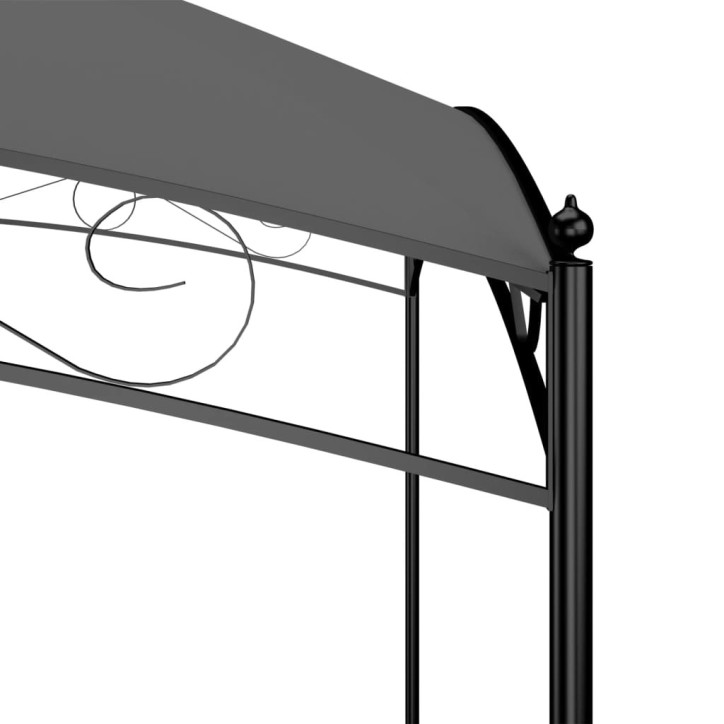 Pavėsinė, antracito spalvos, 3x3x2,65m, 180 g/m²