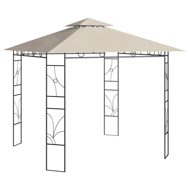 Pavėsinė, kreminės spalvos, 3x3x2,7m, 160g/m²