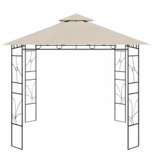 Pavėsinė, kreminės spalvos, 3x3x2,7m, 160g/m²