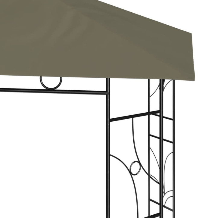 Pavėsinė, taupe spalvos, 3x3x2,7m, 160g/m²