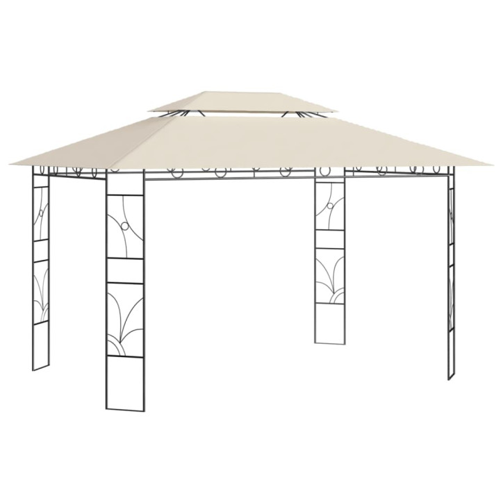 Pavėsinė, kreminės spalvos, 4x3x2,7m, 160g/m²