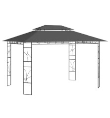 Pavėsinė, antracito spalvos, 4x3x2,7m, 160g/m²