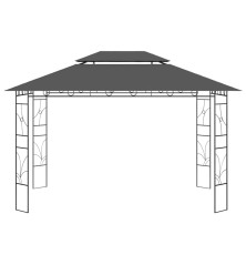 Pavėsinė, antracito spalvos, 4x3x2,7m, 160g/m²