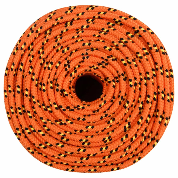 Valties virvė, oranžinės spalvos, 10mm, 25m, polipropilenas