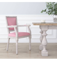 Valgomojo kėdė, rožinės spalvos, aksomas