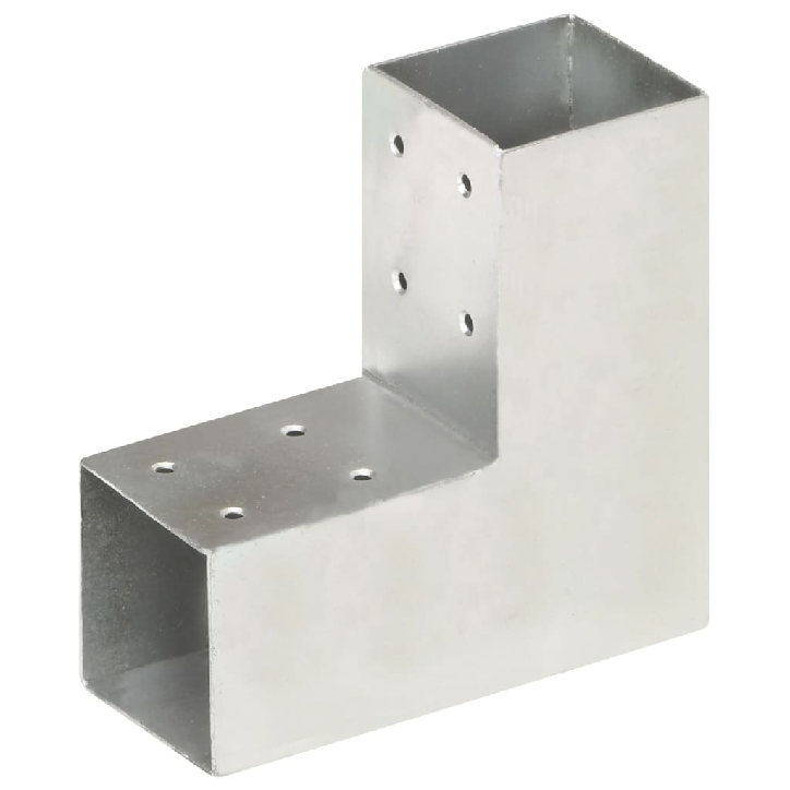 Stulpo sujungimas, 71x71mm, galvanizuotas metalas, L formos