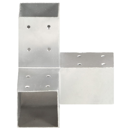 Stulpo sujungimas, 81x81mm, galvanizuotas metalas, Y formos