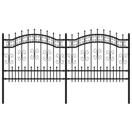 Sodo tvora su smailiomis viršūnėmis, juoda, 140cm, plienas