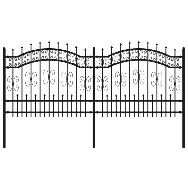 Sodo tvora su smailiomis viršūnėmis, juoda, 140cm, plienas