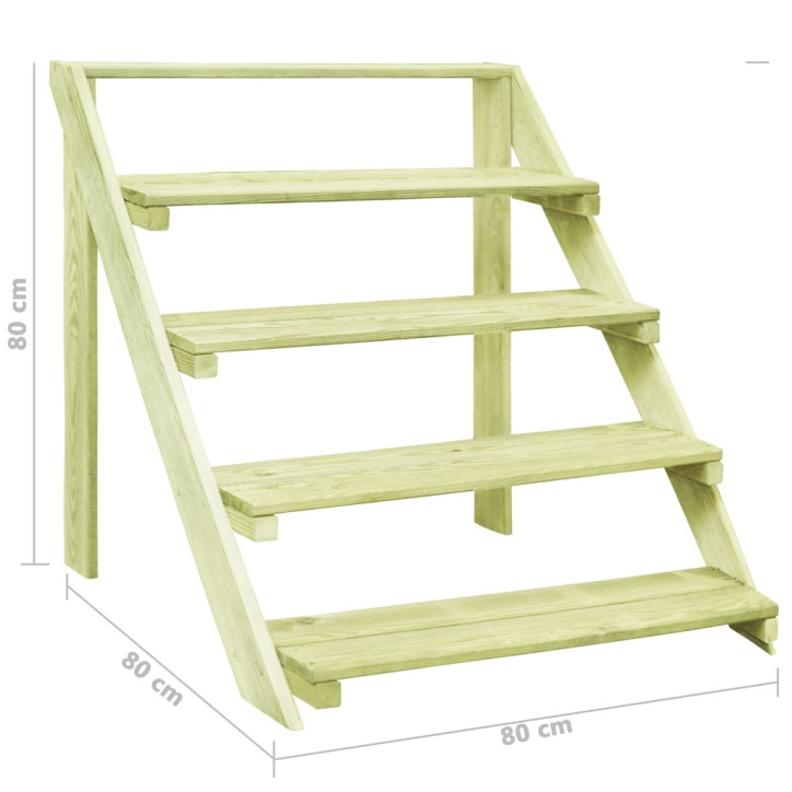 Stovas augalams, 80x80x80cm, impregnuota pušies mediena