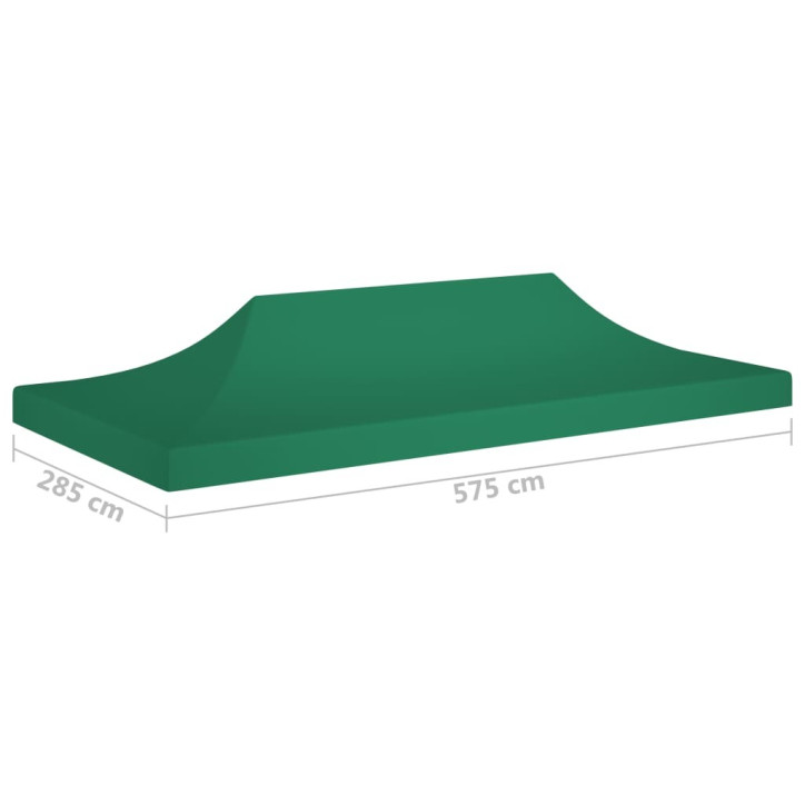 Proginės palapinės stogas, žalios spalvos, 6x3m, 270 g/m²