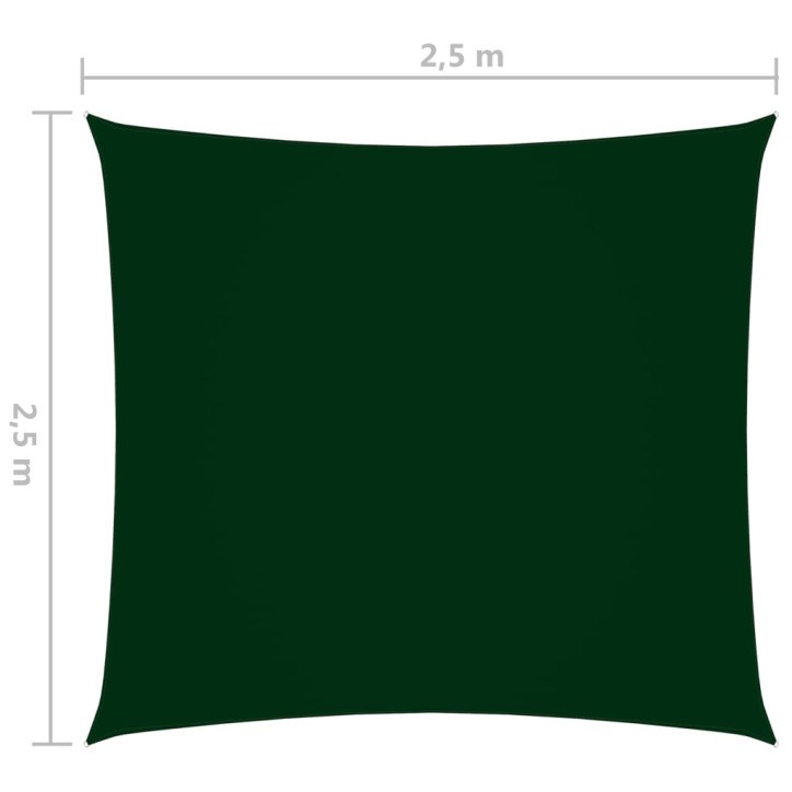 Uždanga nuo saulės, tamsiai žalia, 2,5x2,5m, oksfordo audinys