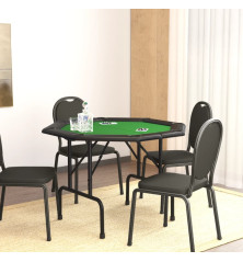 Sulankstomas pokerio stalas, žalias, 108x108x75cm, 8 žaidėjai