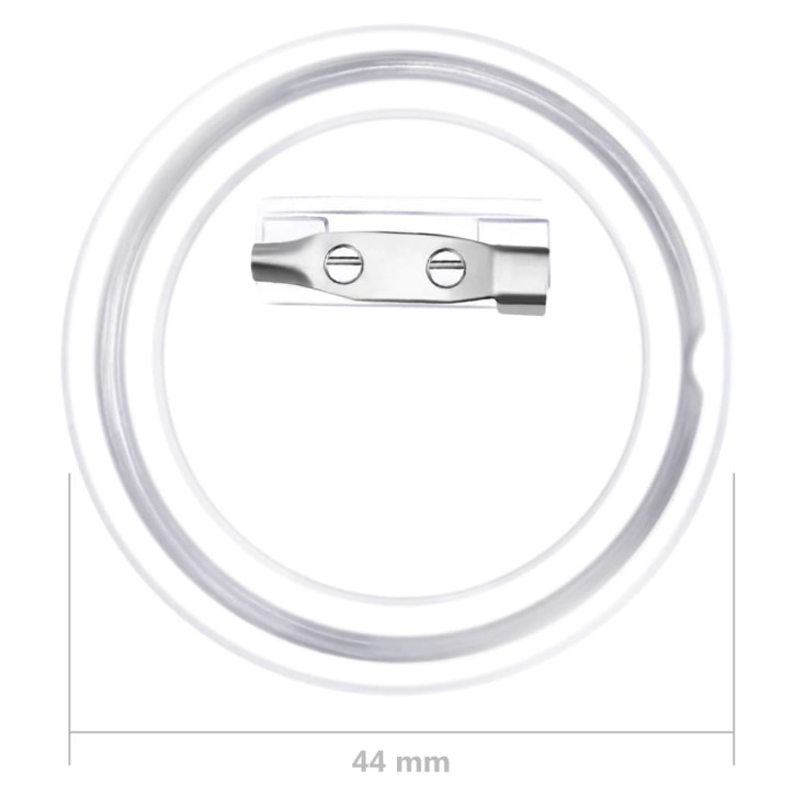 Ženkliukų rinkinys su smeigtukais, 100vnt., akrilas, 44mm