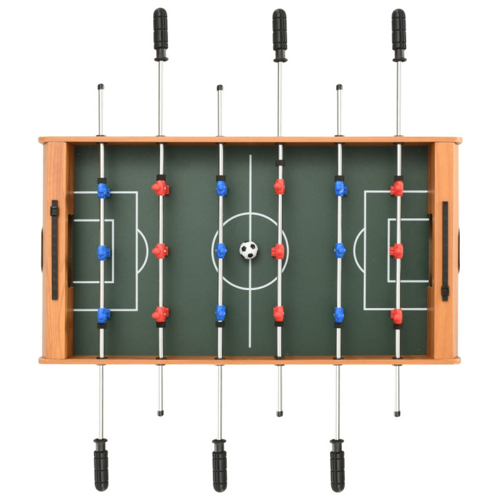 Mažas stalo futbolo stalas, klevo spalvos, 69x37x62cm