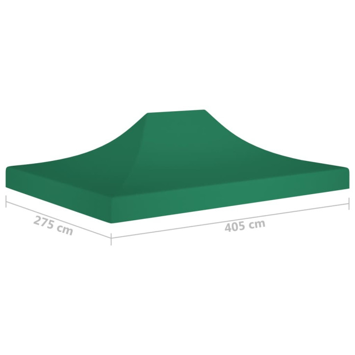 Proginės palapinės stogas, žalios spalvos, 4x3m, 270 g/m²