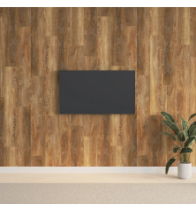 Sienų plokštės, rudos, 2,06m², PVC, medienos imitacijos