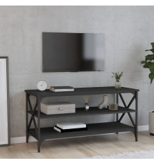 Televizoriaus spintelė, juoda, 100x40x50cm, apdirbta mediena