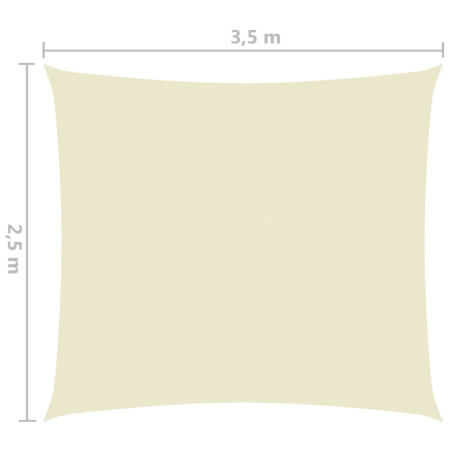 Uždanga nuo saulės, kreminė, 2,5x3,5m, oksfordo audinys