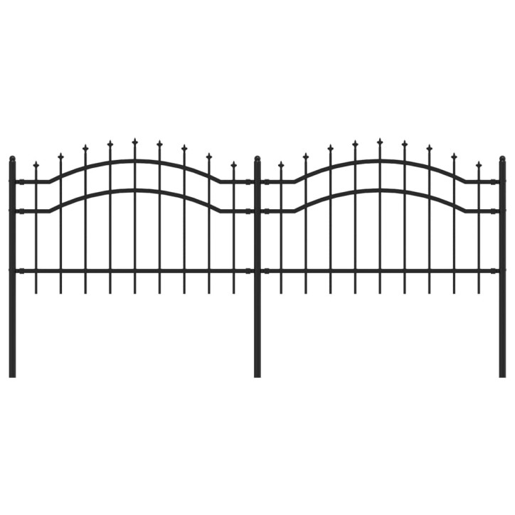 Sodo tvora su smailiomis viršūnėmis, juoda, 115cm, plienas