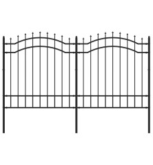 Sodo tvora su smailiomis viršūnėmis, juoda, 165cm, plienas