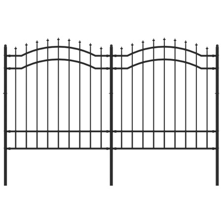 Sodo tvora su smailiomis viršūnėmis, juoda, 165cm, plienas