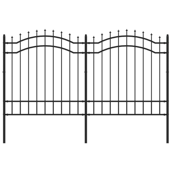 Sodo tvora su smailiomis viršūnėmis, juoda, 165cm, plienas
